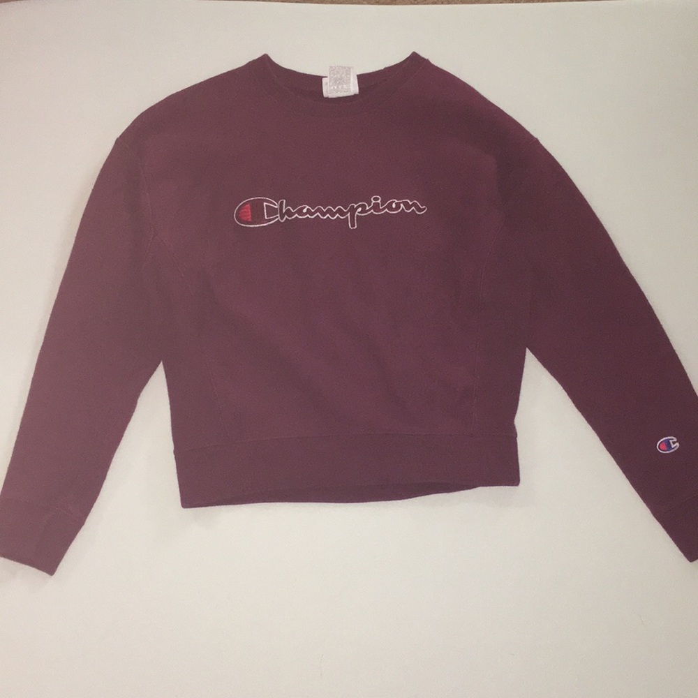 Burgundy Champion hoodie